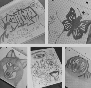 Some of Kaitlyn Antigua's Drawings